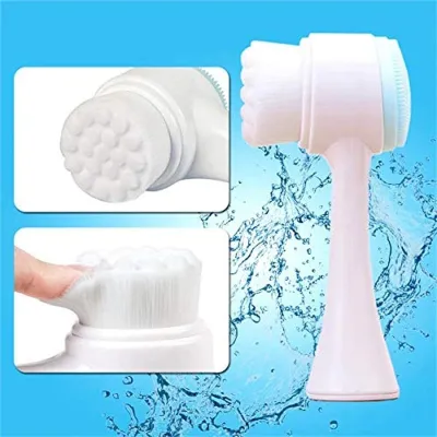 2 in 1 Silicone Facial Cleansing Brush (1 pc)
